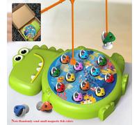 Dinosauro Giocattoli da pesca magnetici semplici Gioca con canna da gioco Giocattoli per bambini Baby Montessori con asta Regalo educativo per bambini senza rotazione