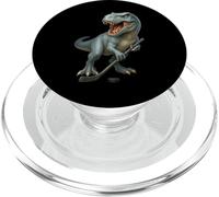 Dinosauro Hockey Stick Puck Goal Goalie T-Rex Player Kids PopSockets PopGrip per MagSafe