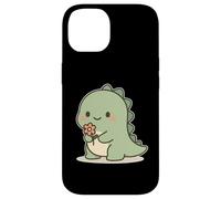 Dinosauro Kawaii Con Fiore Custodia per iPhone 14