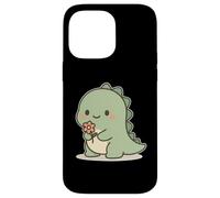 Dinosauro Kawaii Con Fiore Custodia per iPhone 14 Pro Max