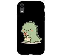 Dinosauro Kawaii Con Fiore Custodia per iPhone XR