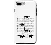 Dinosauro musica Dinosauri Musica Nota Chiave Musicista Custodia per iPhone 7 Plus/8 Plus