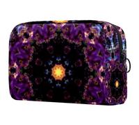 Dinosauro nello spazio piccola borsa per il trucco per le donne borsa cosmetica con cerniera borsa organizer accessori di bellezza, Multicolore 08, 18.5x7.5x13cm/7.3x3x5.1in