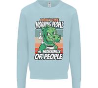 Dinosauro Non Mi Piacciono Le Persone Del Mattino Divertente Uomo Felpa Maglione