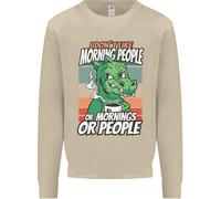 Dinosauro Non Mi Piacciono Le Persone Del Mattino Divertente Uomo Felpa Maglione