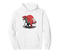 Dinosauro, Paesaggio, con, Sole, impostazione Felpa con Cappuccio