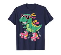 Dinosauro Pattinaggio a rotelle Skater T Rex Graphic Roller Skate Maglietta