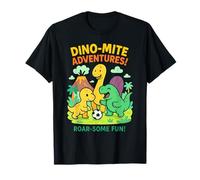 Dinosauro per Bambini Che Giocano a Calcio Costume per Bambini Maglietta
