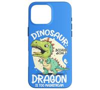 Dinosauro perché essere un drago è troppo mainstream T Rex Dino Custodia per iPhone 16 Pro Max