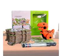 Dinosauro Puzzle Pista - Giocattoli con dinosauri per bambini | Giocattoli educativi sensoriali per lo sviluppo interattivo per lo sviluppo portatile che gioca nella scuola materna pa