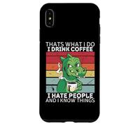 Dinosauro Questo è quello che faccio, bevo caffè e so cose Custodia per iPhone XS Max