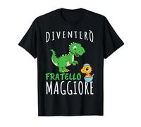 Dinosauro Sarò Grande Bro Bro Brother New Baby Maglietta