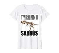 Dinosauro Scheletro Esemplare T-Rex Bambini Bambini Realistico Regalo Grafico Maglietta con Stampa Grafica Economica