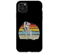 Dinosauro scheletro T Rex Bones Dino Fossil stile retrò Trex Custodia per iPhone 11 Pro Max