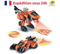 Dinosauro sonoro Furex Super T-Rex giocattolo trasformabile in auto da corsa