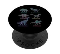Dinosauro Specie Nomi Paleontologia Science Chart Art PopSockets PopGrip Adesivo