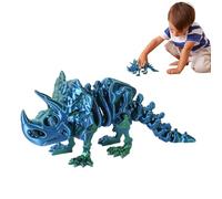 Dinosauro stampato 3D incernierato - Toy Flessibile, Fidget Figurine Abs Rubber Desk Decor, Shelf Collezionabile Compleanno Regalo Party Favor | Ornamento del controsoffitto per Adulti decorazione