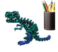 Dinosauro stampato in - Statuetta di Dinosauro da tavolo, statuetta scheletro snodata, perfetta decorazione per la vostra scrivania, tavolo basso, comodino o vetrina come modello di Dinosauro reale