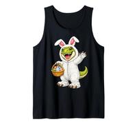 Dinosauro T-Rex nei Panni del Coniglietto Pasquale, Divertente e Carino per Ragazzi e Bambine Canotta