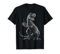 Dinosauro Tazza Caffè Grafico Animale Illustrazione Maglietta