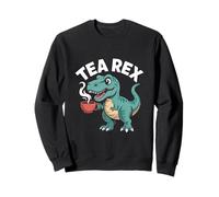 Dinosauro Tea Rex con tazza di tè divertente Felpa