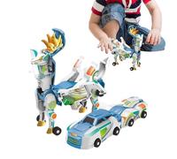 Dinosauro trasformabile | Gioco meccanico trasformabile | Giocattoli per auto dinosauri - Per bambini che entusiasmano gli scenari di gioco creativi, le aree interne ed esterne