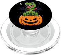Dinosauro Trex Amante Vampiro Zucca Halloween Ragazzi Ragazze PopSockets PopGrip per MagSafe