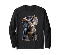 Dinosauro Triceratopo I Love Dinosauri Carino Triceratopo Maglia a Manica