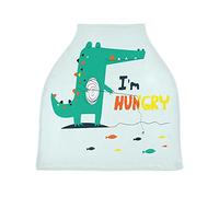 Dinosauro Verde Affamato Passeggino Tettoia Copri Seggiolino Copertura Infermieristica Auto per Bambini per L'Allattamento Al Seno Morbido Traspirante Elastica Tettuccio