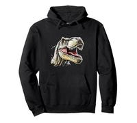 Dinosauro vibrante testa t-rex Felpa con Cappuccio