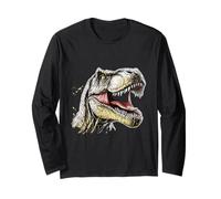 Dinosauro vibrante testa t-rex Maglia a Manica