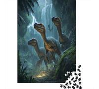 DinosauroiCascata Stone CavePuzzle 1000 Pezzi Per Adulti, Giochi EduGattoivi38x26cm/1000pcs