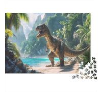 Dinosauros|Isole tropicali| Puzzle Divertenti Per Tutta La Famiglia 1000pcs (75x50cm) Adulti