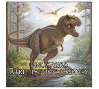 Dinosaurs: A Prehistoric Journey: A Coloring Adventure Through the Age of Dinosaurs - Perfect for Kids, Teens, and Adults