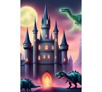 Dinosaurs and Castle Notebook: A 6x9-Inch Adventure Journal for Dinosaur Enthusiasts and Fantasy Lovers