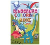 Dinosaurs Coloring Book: For Children, Senior, Parents: 80 Fun, Adorable and Realistic Illustrations
