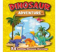 Dinosaurs Coloring Book for Kids: 24 Exciting Dinosaur Drawings | Fun and Educational Coloring Book for Ages 3-10