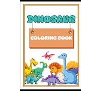 Dinosaurs Coloring Booklet Grayscale Lined Illustrative Style: Dinosaurs Coloring Book