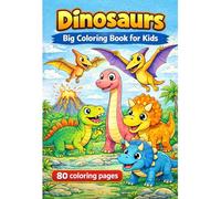 Dinosaurs Coloring Books for Kids: 80 Coloring Pages