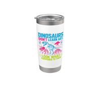 Dinosaurs Didn't Learn Art Funny Drawing Teacher Bicchiere termico in acciaio inox doppia parete