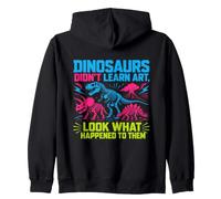 Dinosaurs Didn't Learn Art Funny Drawing Teacher Felpa con Cappuccio