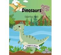 Dinosaurs - English & Spanish Coloring Book