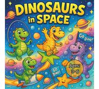 DINOSAURS in SPACE - Fun Coloring Adventures for Kids Ages 3-6: Explore the galaxy through coloring, laughter, and adorable dinos!
