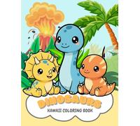 Dinosaurs. Kawaii coloring book