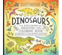 Dinosaurs! Science and Nature Coloring Book: 40 Drawings to Color