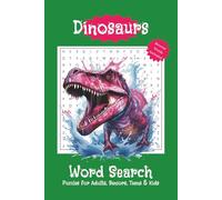 Dinosaurs Word Search Puzzle Book: Word Searches with Easy to Read Print about Dinosaurs, Jurassic Era, Predator Life, and More | 6x9 inches, 110 ... Gift for Vacation, Holidays and Free Times