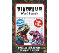 Dinosaurs Word Search Puzzle Book: Word Searches with Easy to Read Print about Dinosaurs, Reptiles, Crocodiles and More | 6x9 inches, 110 pages | 50+ ... Gift for Vacantions, Holiday and Free Times