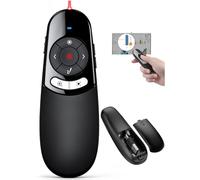 DINOSTRIKE Clicker di presentazione puntatore fisico e digitale per presentazioni PowerPoint, telecomando wireless 2 in 1 USB A e USB C con lente d'ingrandimento per schermo LCD LED