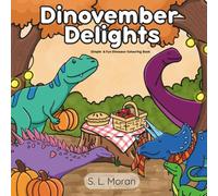 Dinovember Delights: Simple & Fun Dinosaur Colouring Book