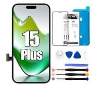 Dinow Display per iPhone 15 Plus LCD Sostituzione Schermo 6.7" icambio schermo per iPhone 15 Plus, Touch Screen per iPhone 15Plus con kit di riparazione, comp con A3094, A2847, A3093, A3096